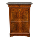 Louis Philippe secretary in walnut briar with marble top.
