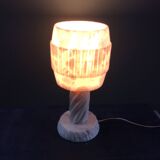 Brutalist alabaster lamp 70's