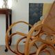 Vintage Curved Wood and Cane Rocking Chair - Thonet Style No. 1