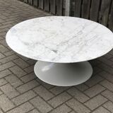 Round carrera marble coffee table by Heinz Lilienthal 1970s
