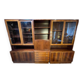 Mid century retro vintage wall unit bookcase danish design by poul hundevad rosewood 1950-1960