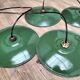 Enameled sheet metal pendant lights