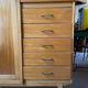 Vintage asymmetrical chest of drawers