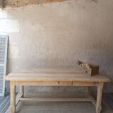Solid wood farmhouse table