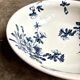 Lunéville salad bowl in blue ironstone, "Azaléa" service