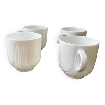 4 Tasses porcelaine fine Kaiser
