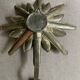 Paire d’appliques unique, fleurs métal 1960-70