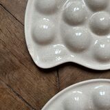 6 vintage snail plates