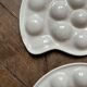 6 vintage snail plates