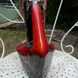 Large Vallauris pitcher in enamelled ceramic from the 60s