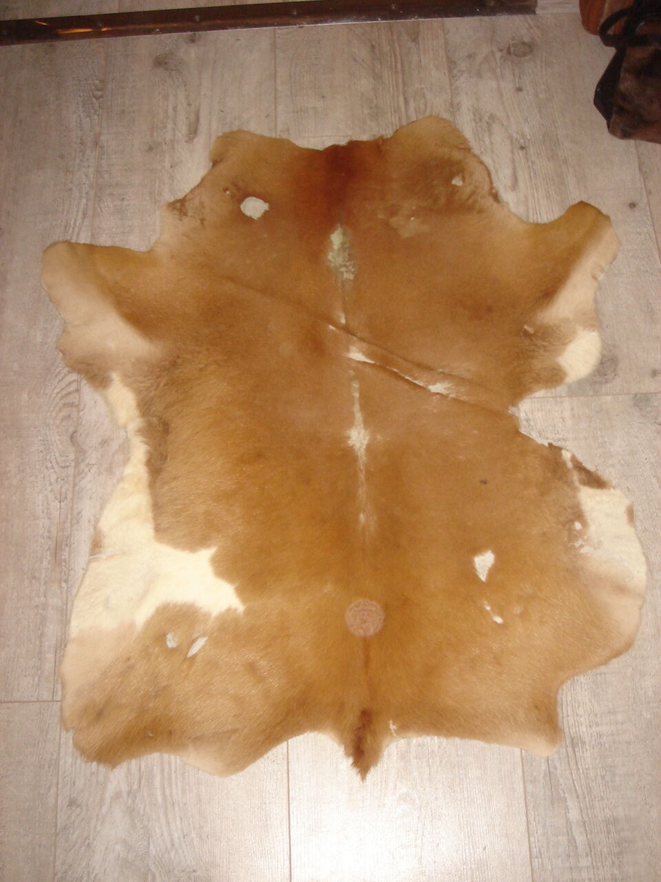 tanned goatskin of 1970, ideal descent of bed 40x34cm