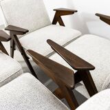 Set Of 3 mid-century Armchairs, Type 300-177 “Bunny”, Poland, 1970’S