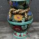 Vallauris vase signed JTF AC - Floral decoration - H 30 cm