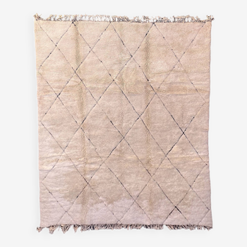 Moroccan rug Beni M'Rirt white - 272 x 346 cm