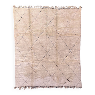 Moroccan rug Beni M'Rirt white - 272 x 346 cm