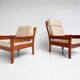 Set of men's and women's armchairs by Dyrlund (2 chairs), 1960s