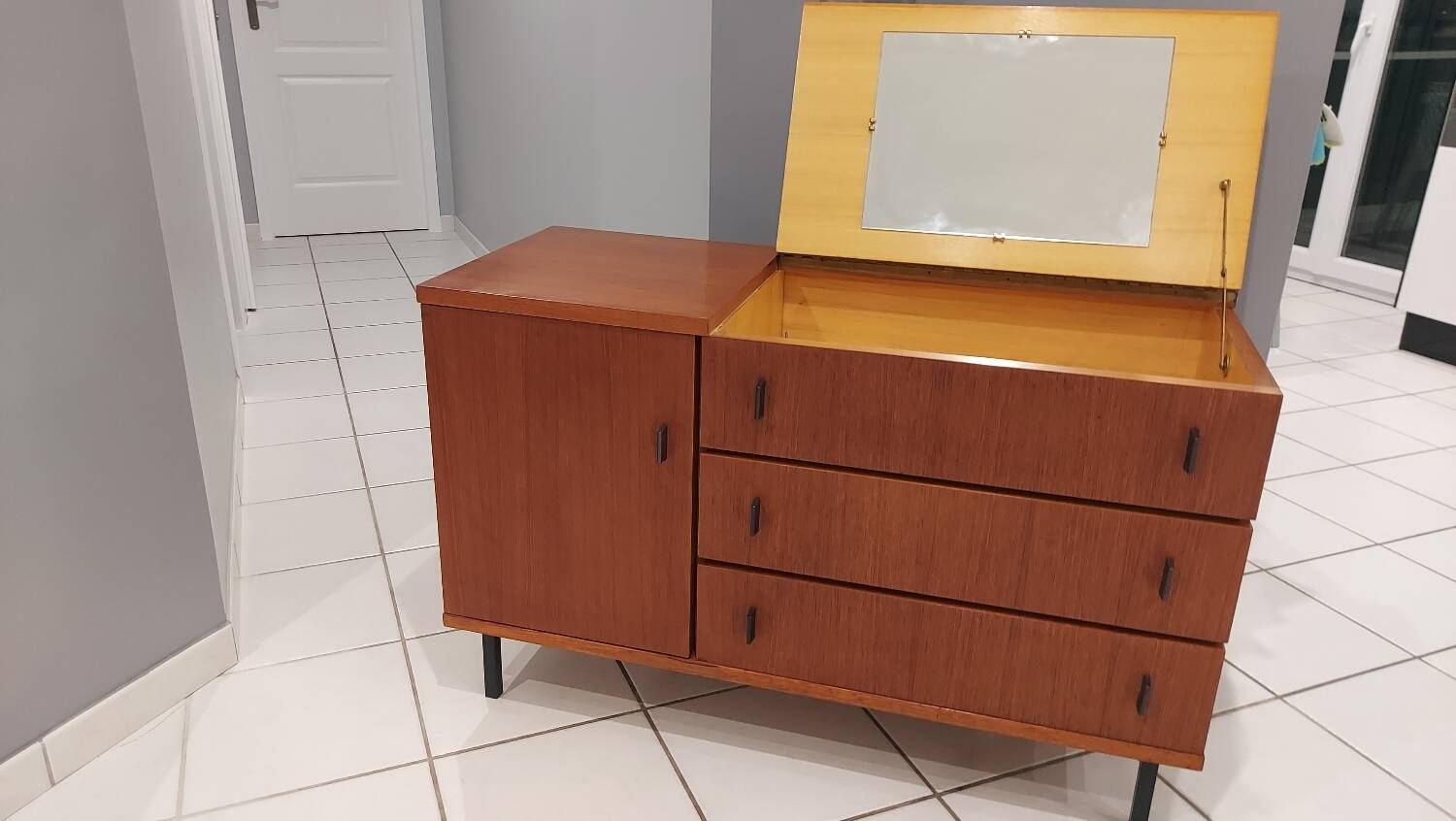 Vintage teak chest of drawers, 1970s