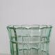 Vase en cristal vert, vintage français