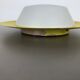 Metal opaline glass wall light, yellow, Italy, 1960s