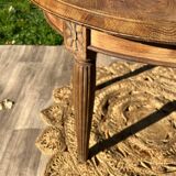 Art Deco oval oak table