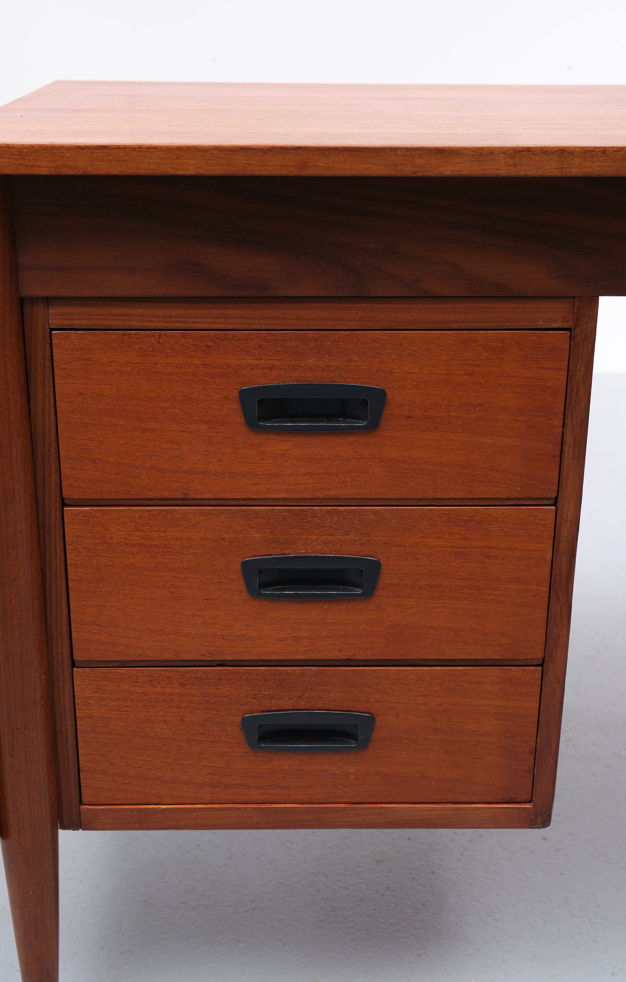 Danish teak drop leaf writing desk by arne vodder, 1960s