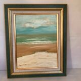 Marine painting by Pierre Van Grevelinge, oil on canvas, signed.