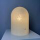 Dome table lamp in white crystal glass Peill and Putzler 1970
