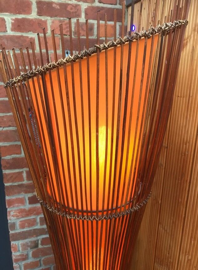 Bamboo floor lamp 1950