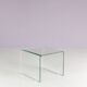 Table d'appoint en verre "Waterfall" des années 1980 par Fiam, Italie
