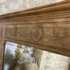 Oak trumeau mirror