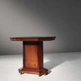 Art Deco carved oak Side Table, Belgium ca. 1920