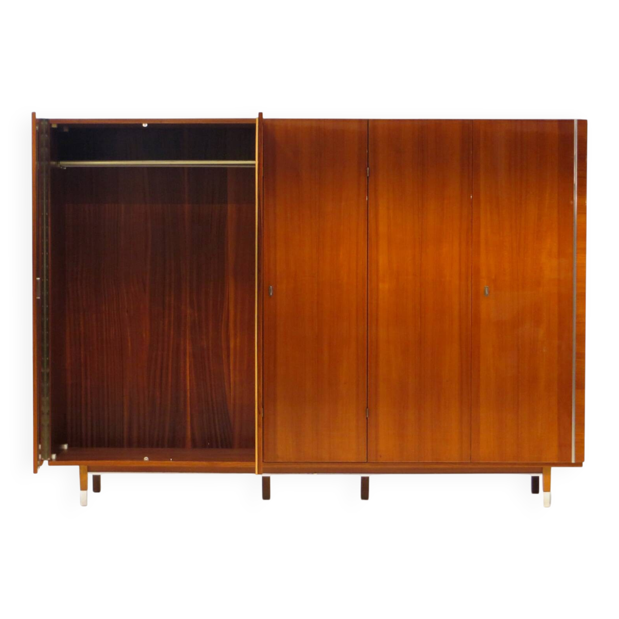 Grande armoire vintage à 5 portes en teck, style moderne du milieu du siècle, années 1960