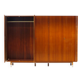 Grande armoire vintage à 5 portes en teck, style moderne du milieu du siècle, années 1960