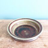 Stoneware bowl signed Fontgombault