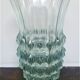 Pointed moulded glass vase