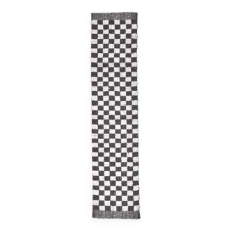 Tapis de couloir à carreaux fait main 2x10 69x308Cm SK241431