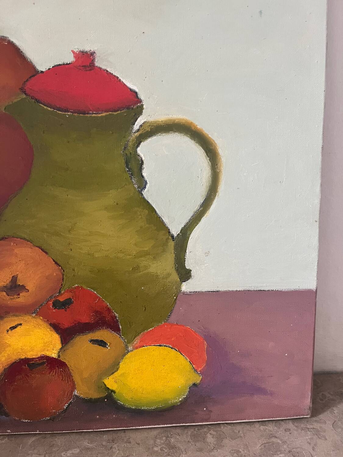 Autumn still life, oil on canvas countersigned Laffargue