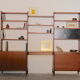 Norwegian Mid Century Modular Standing Shelf, 1960's