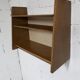 1950 wall shelf solid oak invisible fixings