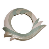 Ceramic mirror, 1970s, signed.