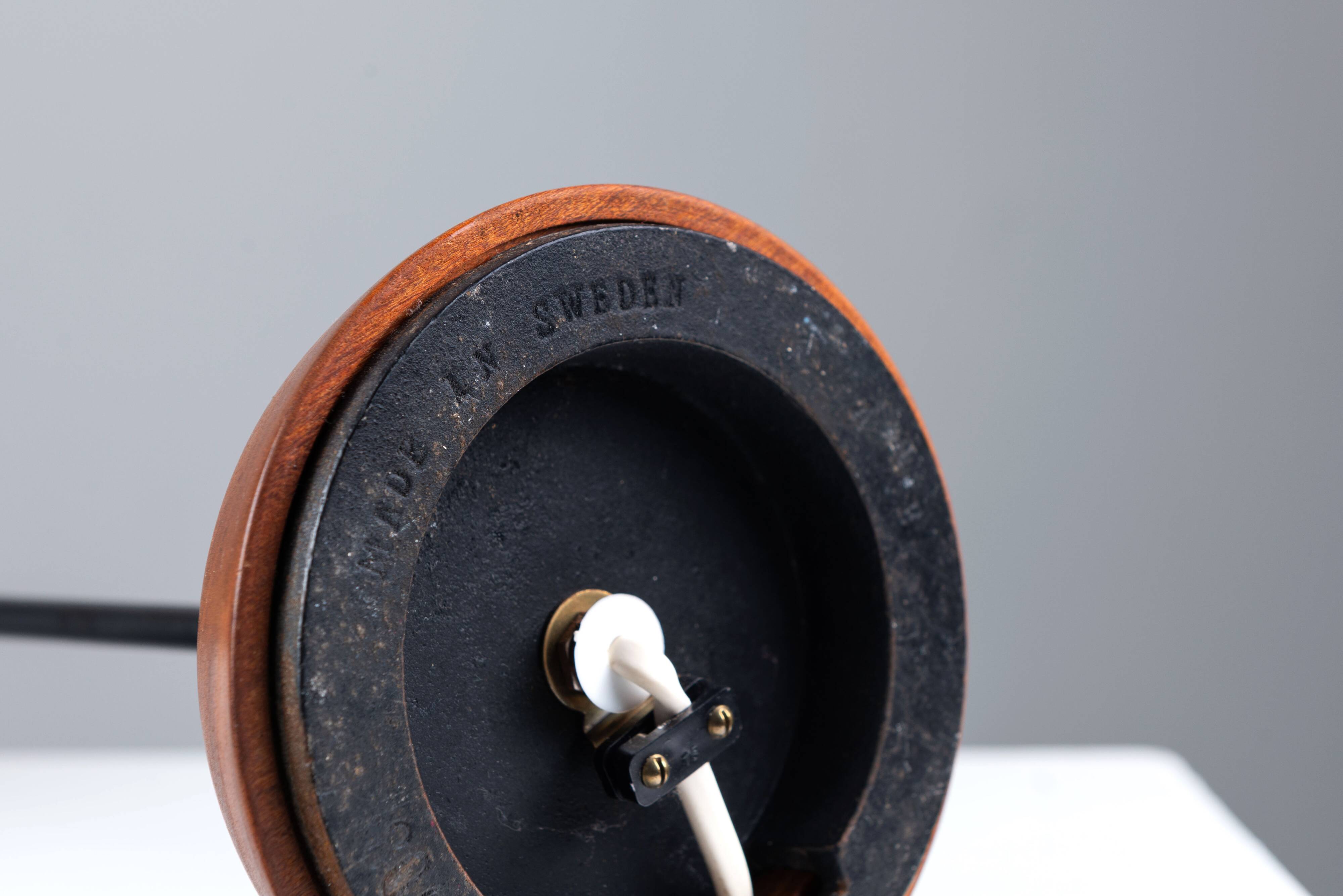 Table lamp manufactered by Nybro Armaturfabrik, Sweden, 1960s