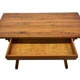 Vintage Pinewood Dining Table Desk with Drawer 60s Design