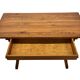 Vintage Pinewood Dining Table Desk with Drawer 60s Design