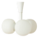 Ceiling lamp from the 1960s with three milk glass shades