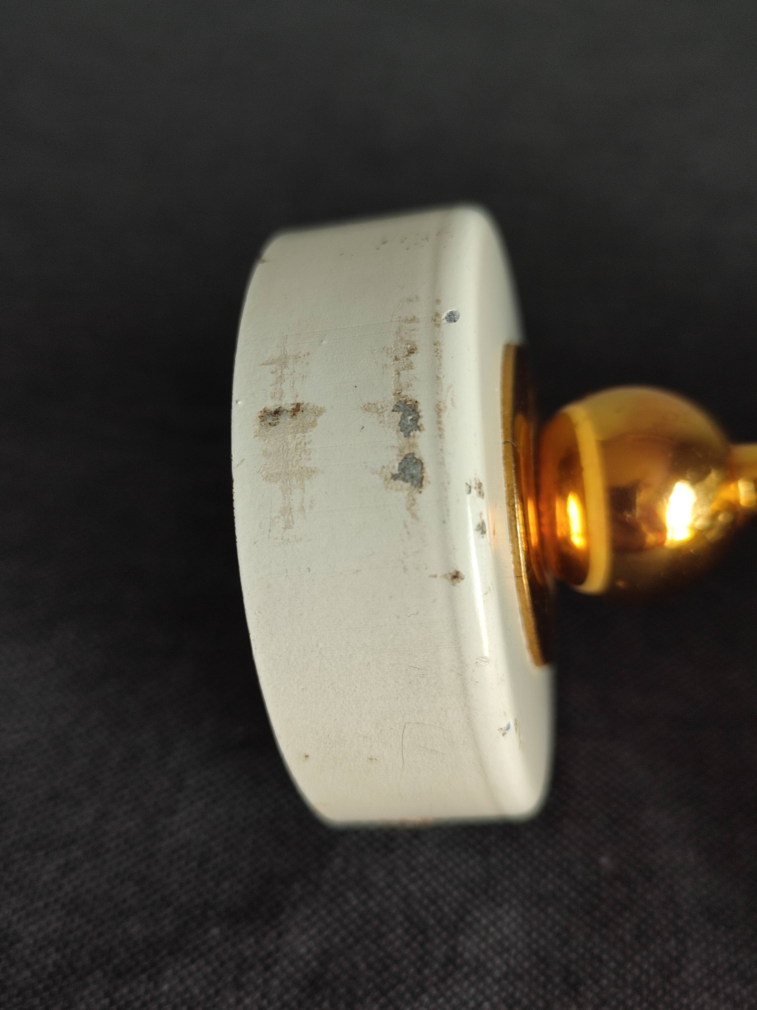 Small wall lamp in brass and vintage glass