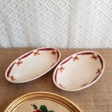 Set of 2 vintage Badonviller France Pornichet dishes