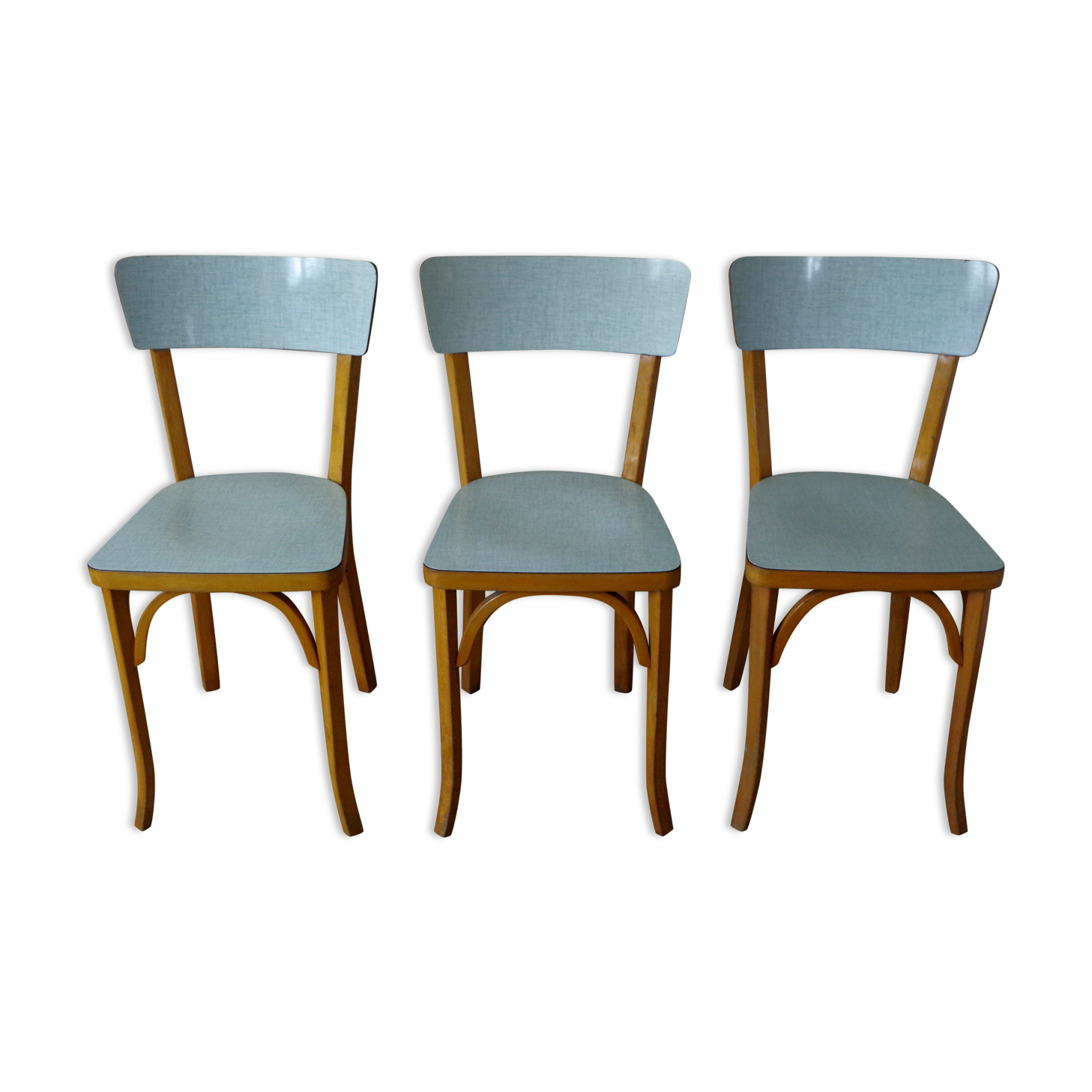 Baumann chairs in wood and formica