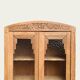 Parisian glass cabinet art deco raw wood 1930