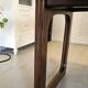 Vintage extendable dining table – sled base – modernist design