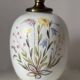 Lars Thorén RÖRSTRAND lampfoot, ceramic, handpainted, "wildflowers" floral